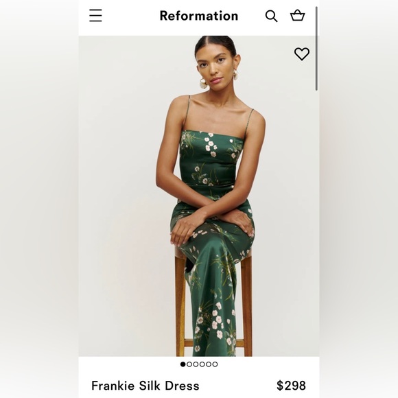 Reformation Frankie Silk Dress - Picture 4 of 8
